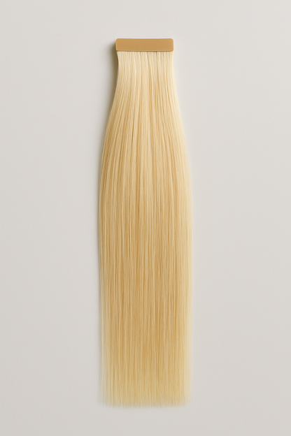 Extensions bandes adhésives “Tape” Haut de Gamme – 100% Cheveux Naturels Russes