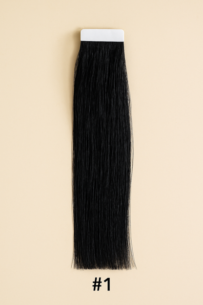 Extensions bandes adhésives “Tape” Haut de Gamme – 100% Cheveux Naturels Russes